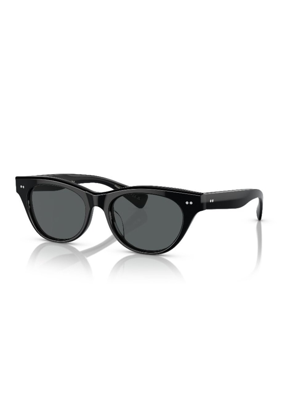 New Oliver Peoples Women's Sunglasses Black Butterfly Blue Lens Acetate Frame